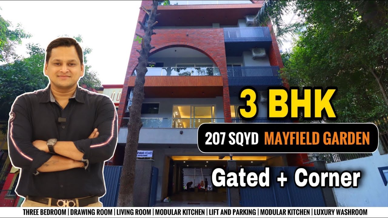 3BHK Builder Floor in Mayfield Garden Gurgaon Corner Property