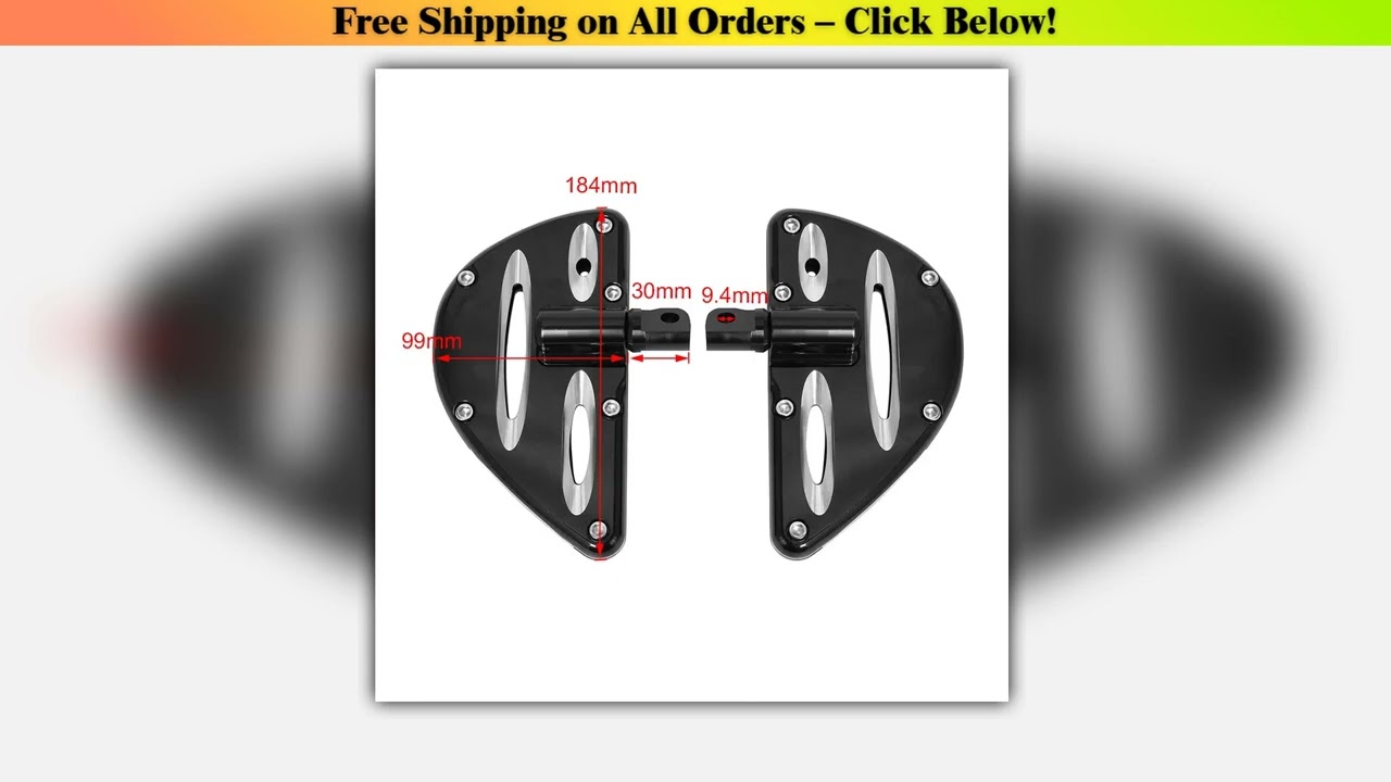 Motorcycle Chrome Passenger Floorboards Rear Foot Pegs Footrest For Harley Softail Heritage