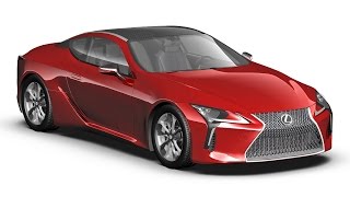 2017 Lexus LC500h 3D Renders