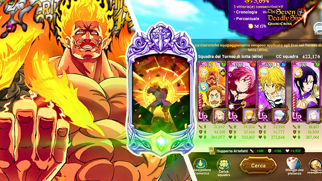 TOP 1 TEAM! ESCANOR ULTIMATE 6/6 NEL TEAM PIÙ FORTE DEL GIOCO! - Seven Deadly Sins Grand Cross ITA