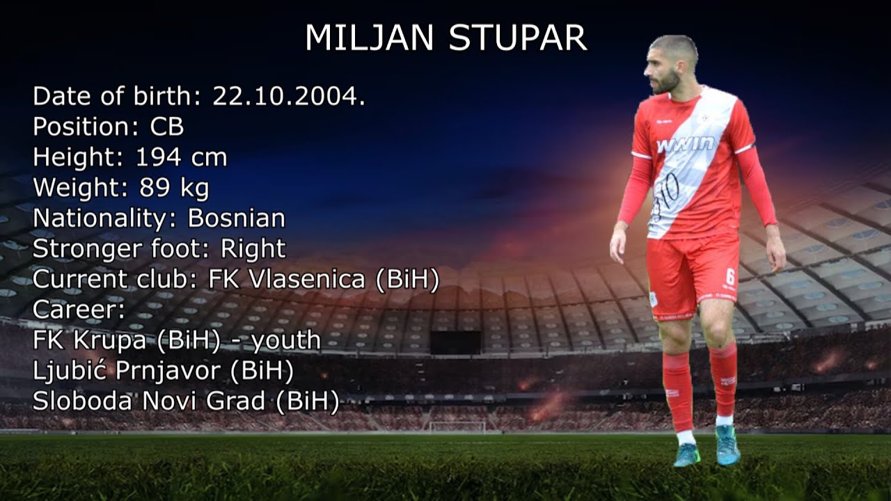 MILJAN STUPAR - FK VLASENICA & FK SLOBODA NOVI GRAD HIGHLIGHTS