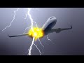 Emergency landing after plane gets struck by lightning crash movie gta 5