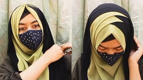 Criss Cross Hijab Style With Chiffon/Georgette Hijab (full coverage) || SanZida Meem💞 #hijabstyle