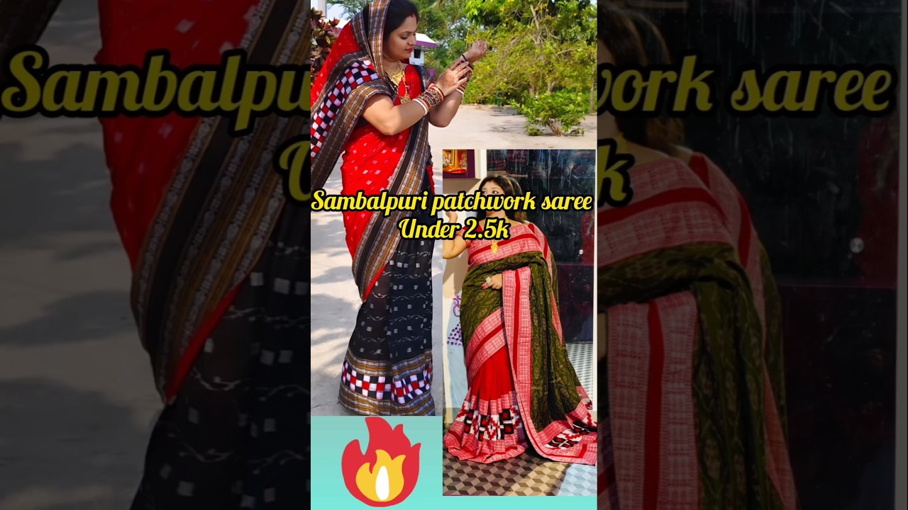 Sambalpuri Patchwork Saree 💞 