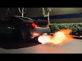 G35 Coupe Tomei exhaust compilation! (insane flames and pops)