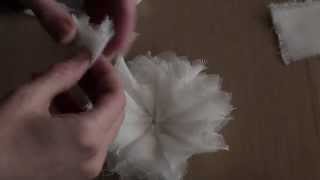 Shabby Cheescloth Flower Tutorial!