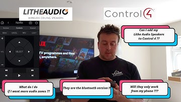 Lithe Audio Bluetooth Speakers Used in a Control4 System