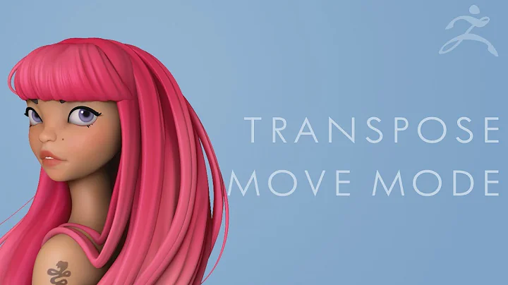 How to TRANSPOSE LINE MOVE MODE in Zbrush P2 - 60 Second Tutorial