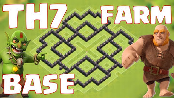 CoC - Epic Farming Base Town Hall 7 Defense | NEW Base Design | w/ Dark Elixir Drill | Speed Build!