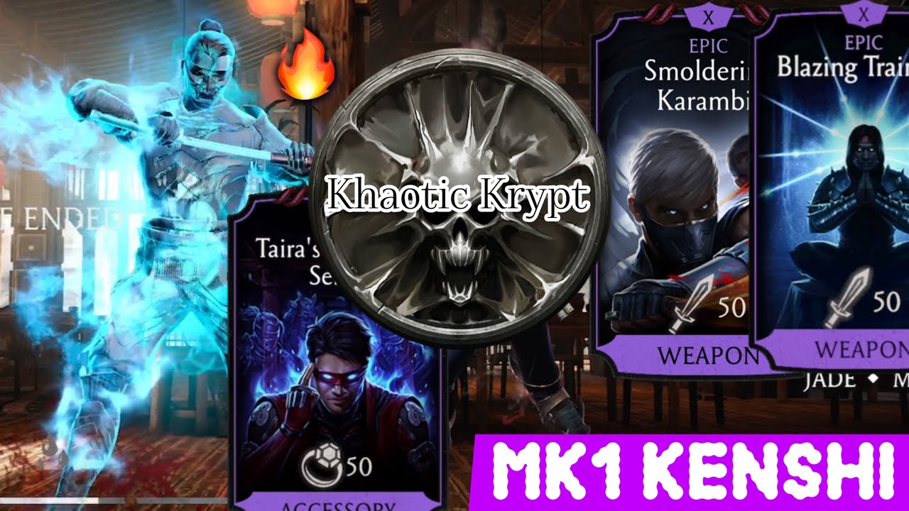 Insane Damage Equipment 6th Sense + Smoldering Karambit + Blazing Training| MK1 Kenshi Khaotic Krypt