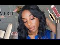 FULL FACE OF NEW MAKEUP FEATURING: MERIT BEAUTY (CLEAN, VEGAN & CRUELTY FREE MAKEUP ON WOC)