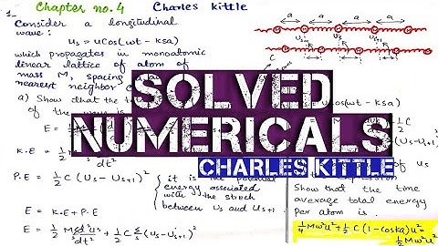 Charles Kittles solved Numericals Chapter no.4