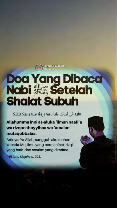 Doa setelah sholat Subuh || Story wa islami 30 detik