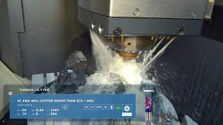 Hv Expert Titanium Sc End Mill Cutter - K201688-8 - Full Slot Milling Wet