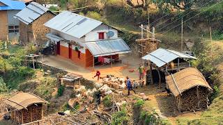 A Glimpse Into Idyllic Mountain Village Life in Nepal | Living in Beautiful Nature | BijayaLimbu