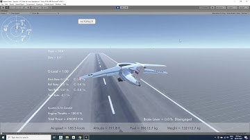 Silantro Unity3D Flight Simulator: Ilyushin Il-76 Base Flight, Autopilot Control and Landing Test