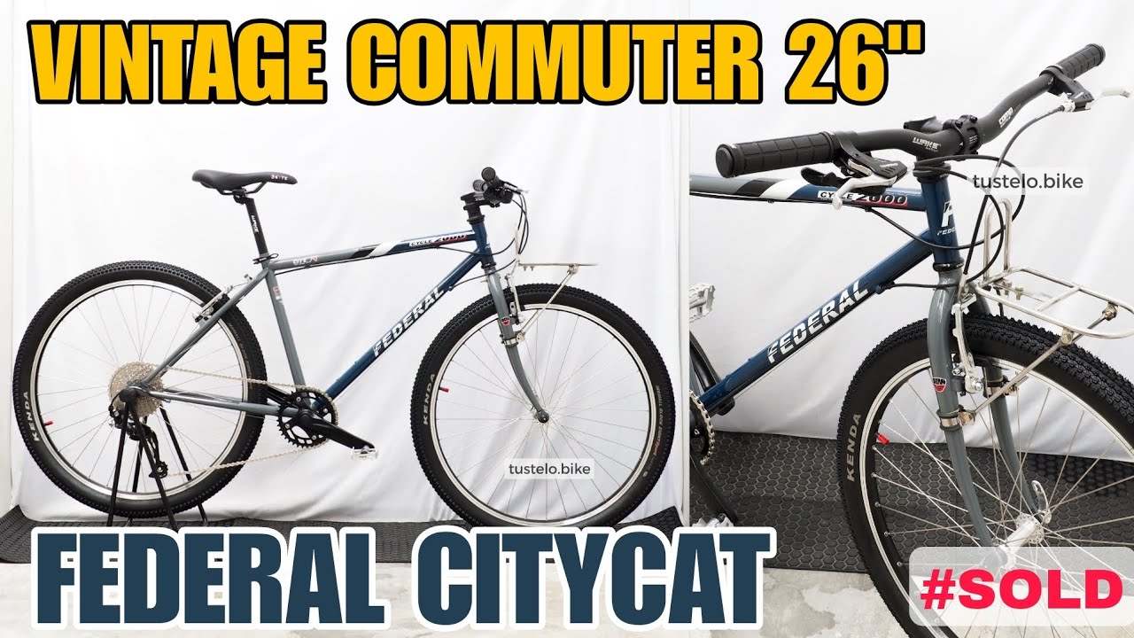 Vintage Commuter Bike 26" Federal Citycat MG42SS by Tustelo.bike ✨️