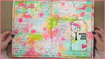 Relaxing Art Journaling Flip Through