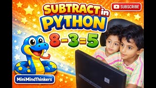 How to Subtract Numbers in Python for Kids | Fun & Easy Learning | Fatima and Ayesha
