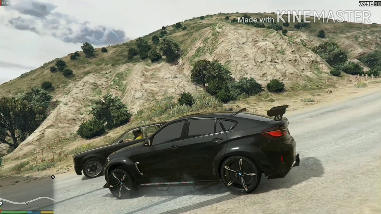 GTA V BMW X6 DRIVING THROUGH THE OFF-ROAD