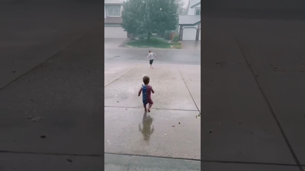 cute little children's playing in rain latest trending viral video || 