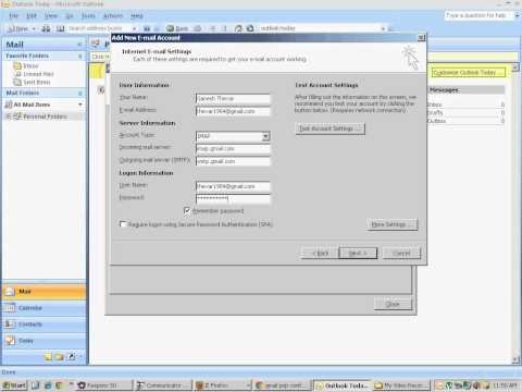 Comment configurer Gmail IMAP avec Outlook 2007