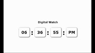 Digital Watch Using Html, Css, Javascript 1 Source Code Link Is In Description