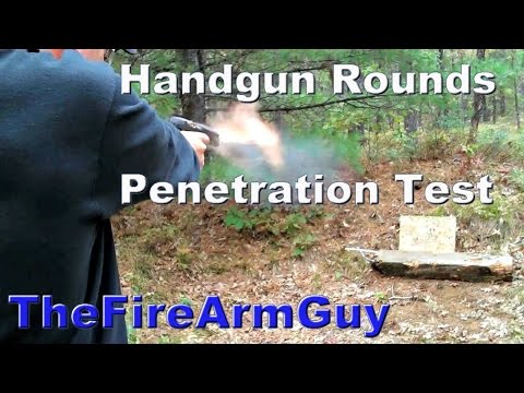 Penetration Test - 9mm vs .40 vs .45acp - TheFireArmGuy