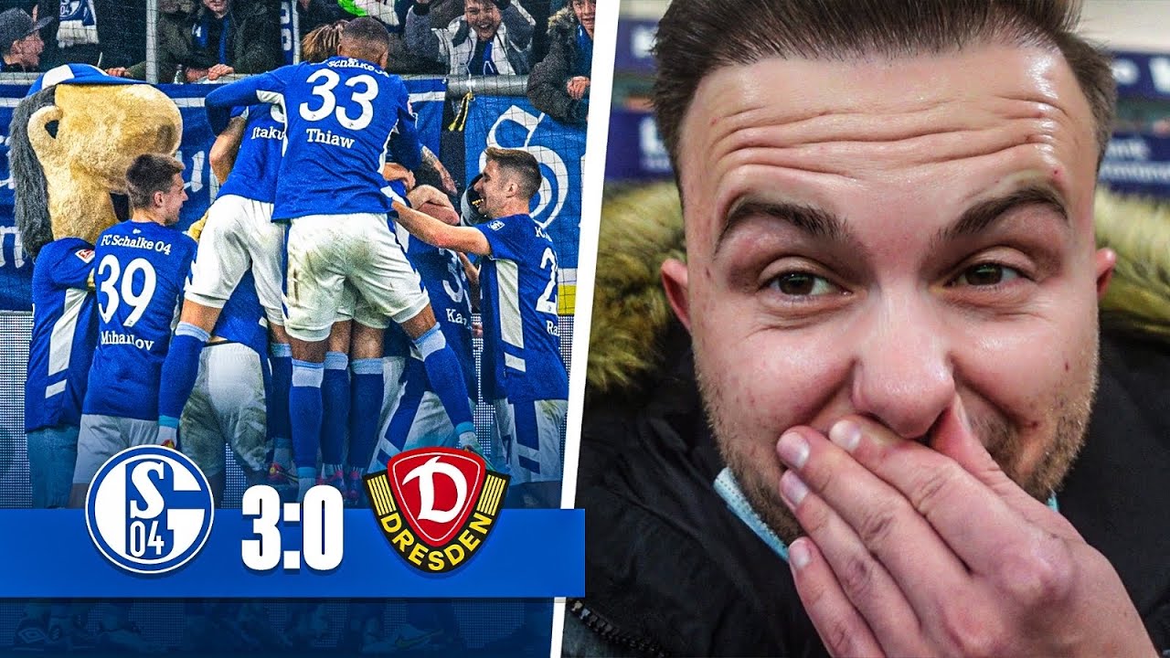 OMG diese STIMMUNG 😍 SCHALKE 04 vs DYNAMO DRESDEN Stadion Vlog 🔥