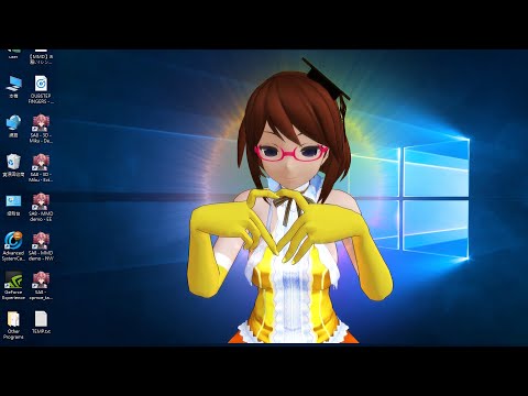 【MMD 3D Desktop】Finger Tutting Hand Dance