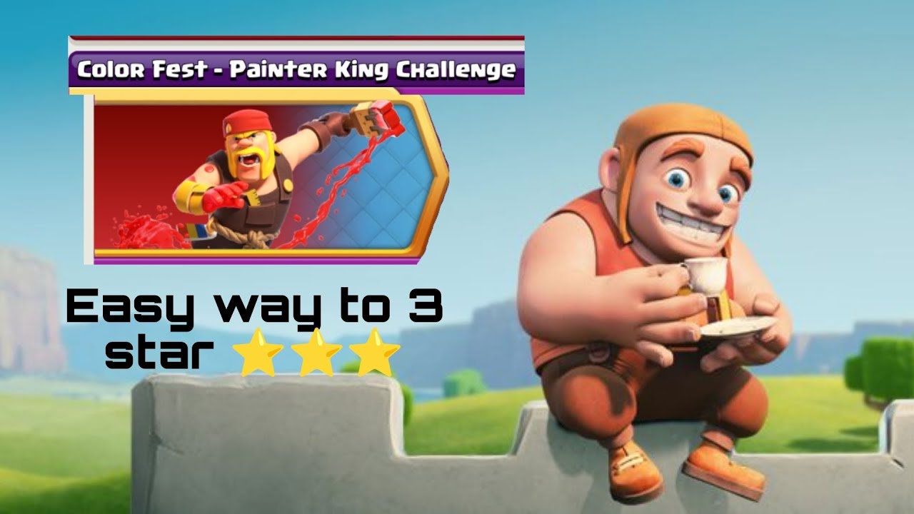 Color Fest - Painter King Challenge easy way to 3 star ⭐⭐⭐