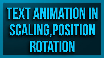 Text animation with Position,Scaling,Rotation,Opacity in Simple way | After Effect | TamilarMalar