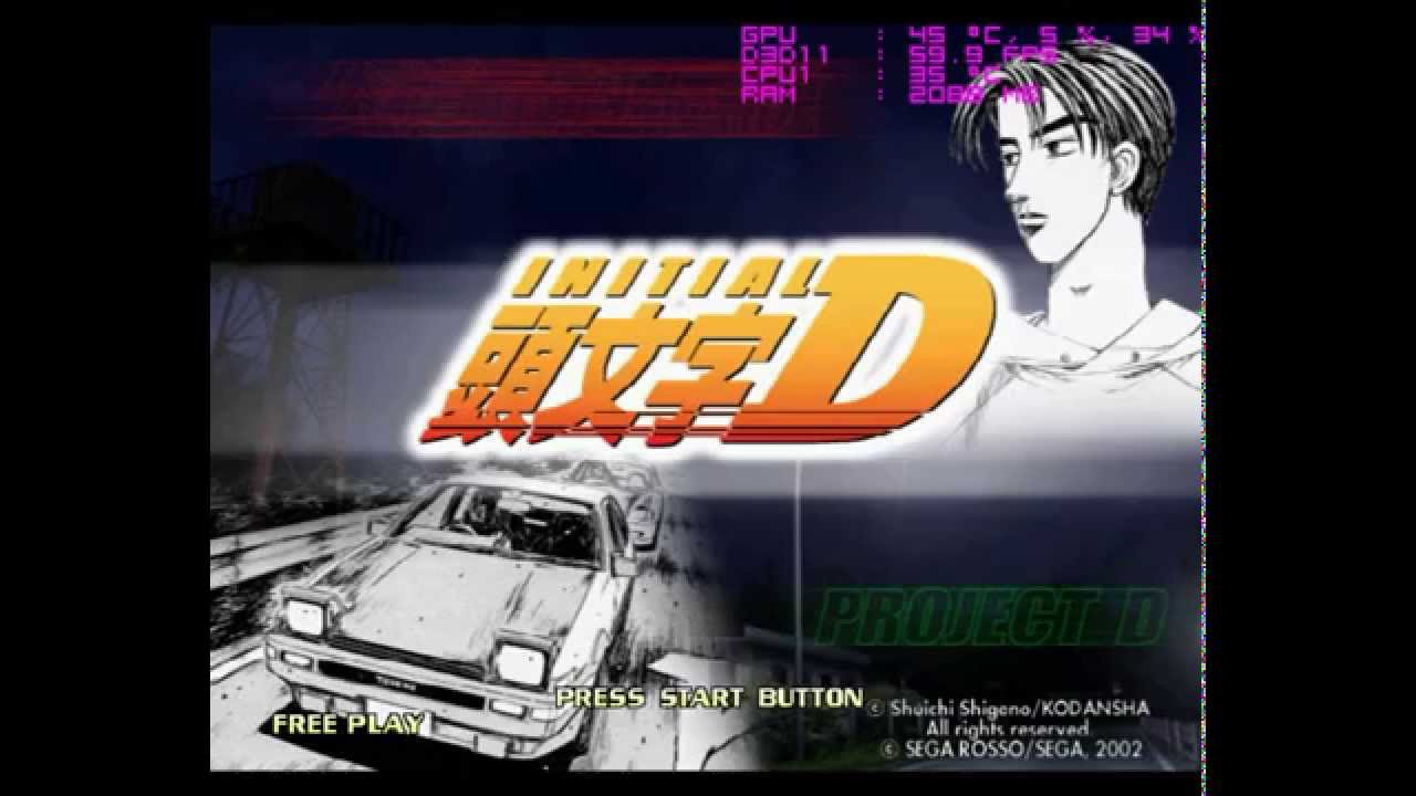 Initial D (Comic Book Series), Attract Mode, Racing Video Game (Video Game ...