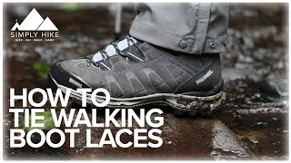 walking boots without laces