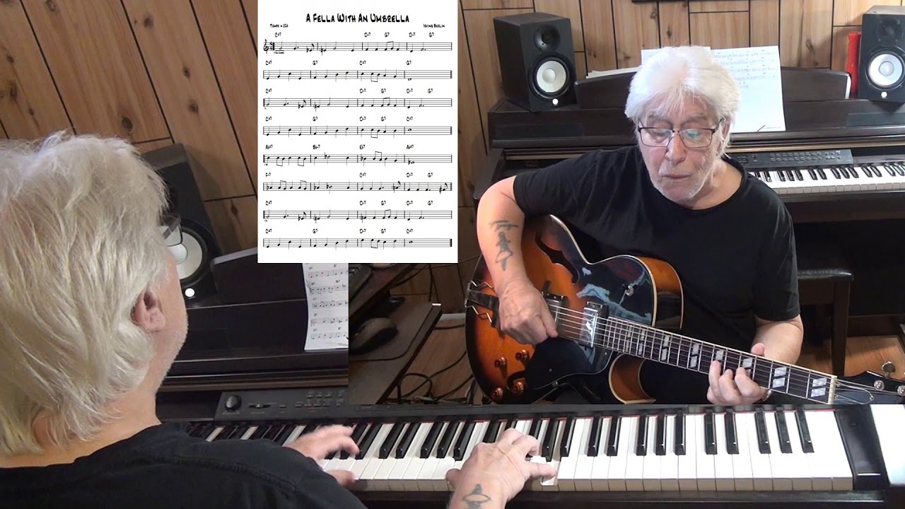 A Fella With An Umbrella Jazz guitar & piano cover ( Irving Berlin