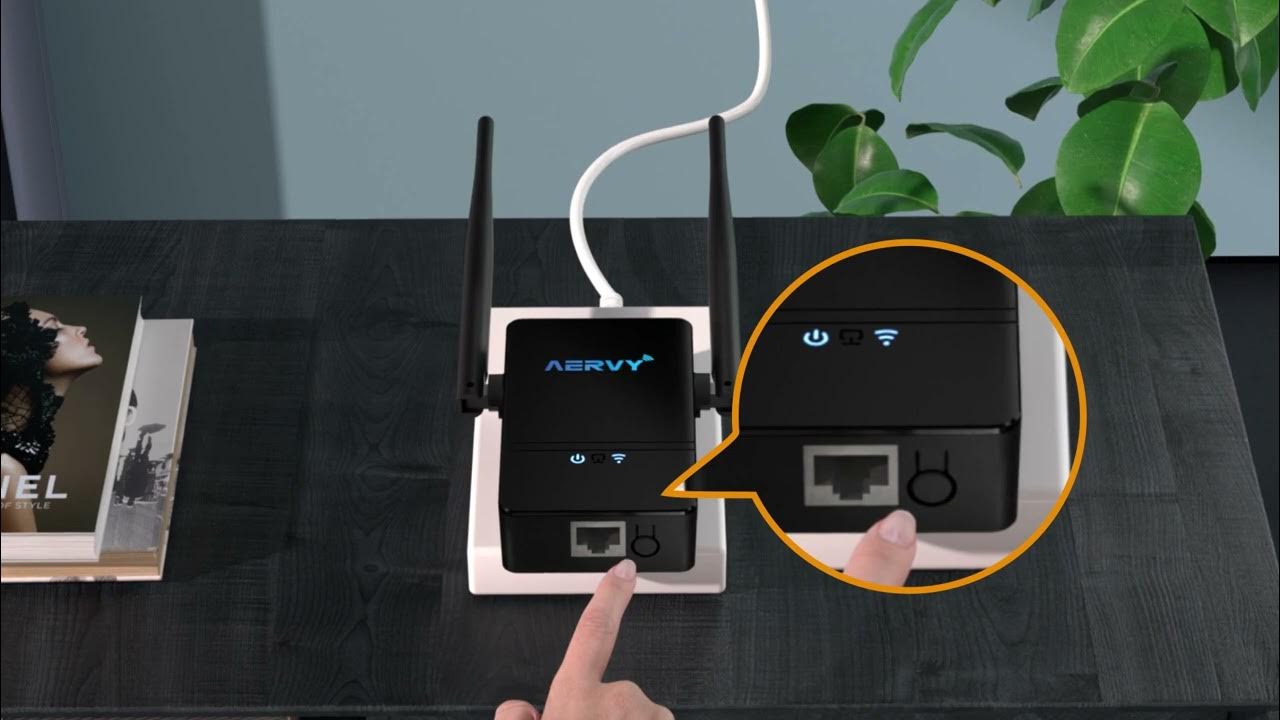 AERVY WiFi Extender WPS OneClick Setup 11 YouTube