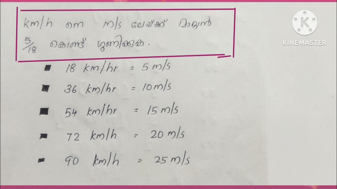 MATHEMATICS KM Hr To M s JOYS GORGEOUS PSC REVISION CLASS mathematics-km-hr-to-m-s-joys-gorgeous-psc-revision-class