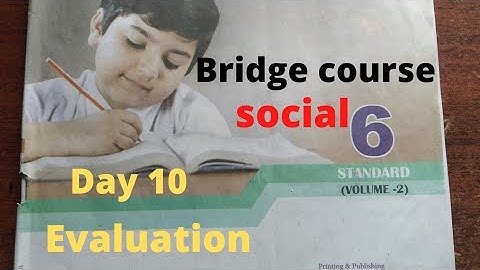 6th standard social bridge course answers/ day 10 answers/@GjStudies