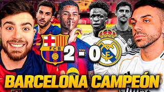 BARCELONA CAMPEÓN DE LA LIGA: VICTORIA 2-0 FRENTE AL MADRID. DEBATE CON DJ MARIO. MADRIDISTA ENOJADO