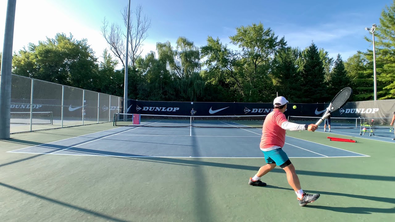 [4K UHD Court-Level] Jackie's Tennis Training - 