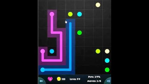 flow game facebook - beginners pack level 99 Connect the dots