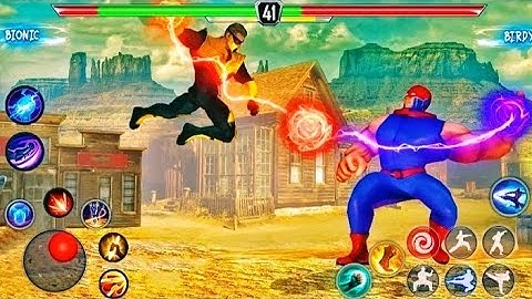 Superhero Fighting Game - Fighting Gameplay Walkthrough Part 1 (iOS, Android)
