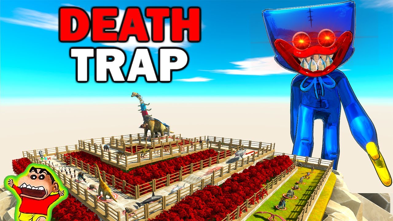 OGGY AS HUGGY WUGGY ATTACKS in a trap KING BRACHIOSAURUS ISLAND JACK