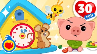 Download Lagu Tiquiti Tiqui Tic Toc ⏰🎶 Canciones Infantiles Para Jugar, Bailar Y Aprender (30 Min) | Plim Plim MP3