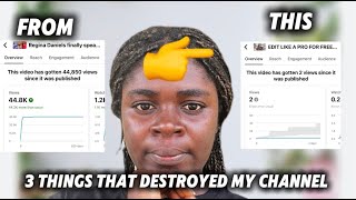 HOW I DESTROYED MY CHANNEL IN 2025/ i moved from 44k views to 2 views 
