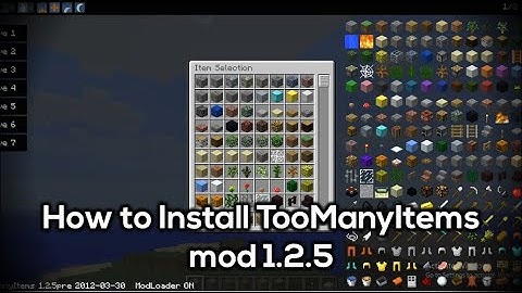 How to Install TooManyItems mod for 1.2.5