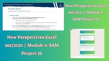 New Perspectives Excel 365/2021 | Module 4: SAM Project 1b #newperspectives #module4 #samproject1b