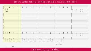 [Share Guitar Tabs] Zombified (Falling In Reverse) HD 1080p screenshot 5