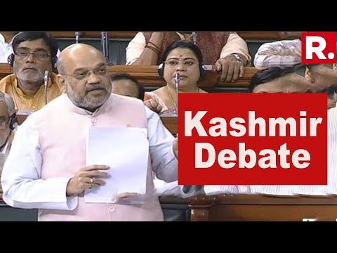 Watch Home Minister Amit Shah's Fiery Speech In Lok Sabha Over Kashmir Debate