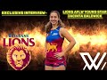 EXCLUSIVE INTERVIEW- Jacinta Baldwick- Lions AFLW young star #aflw